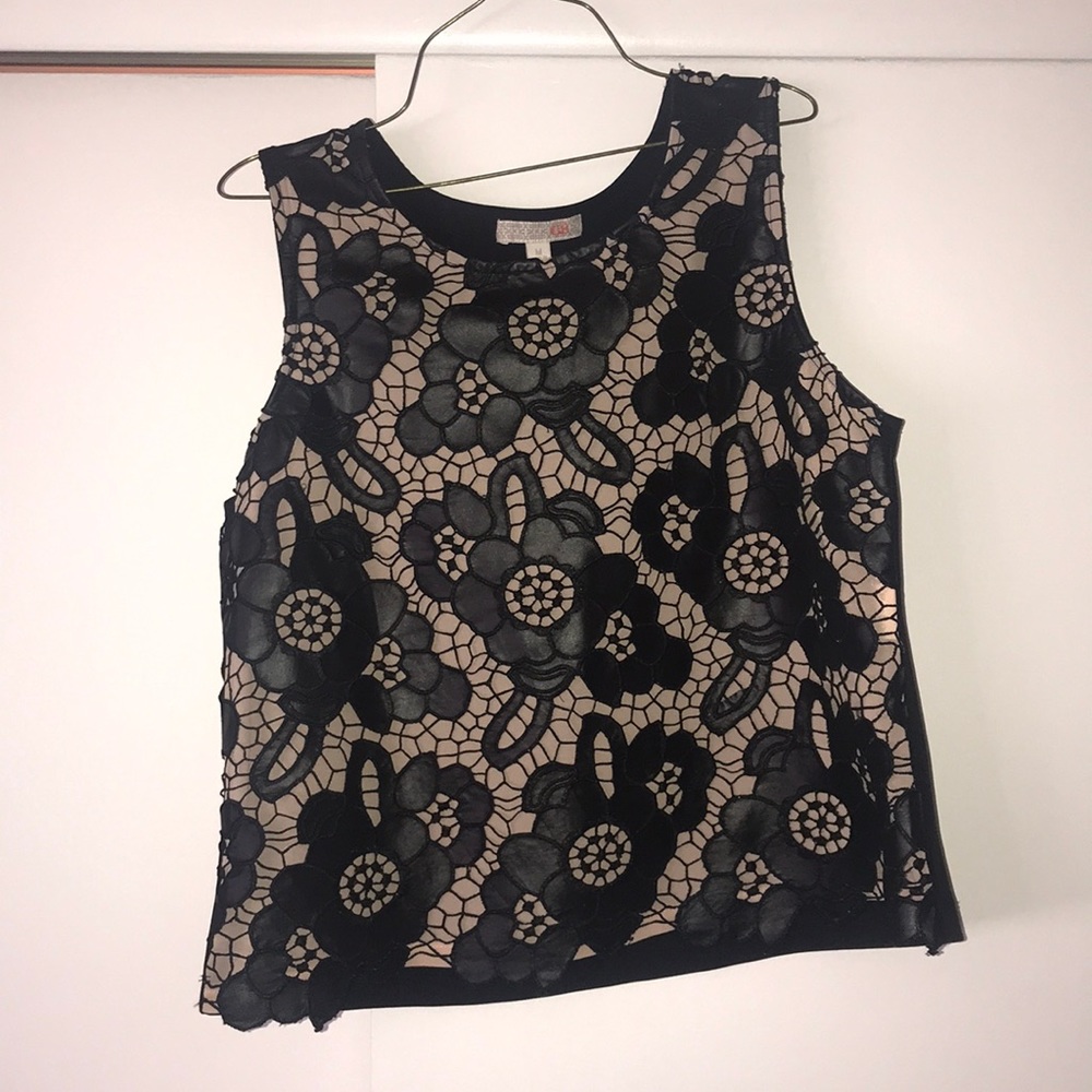 Black and Cream top